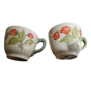 Vintage Franciscan Desert Rose Tea Cups Set of 2 Coffee Mugs Made in USA Pink
